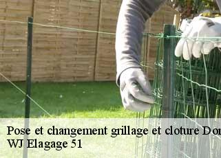 Pose et changement grillage et cloture  dommartin-dampierre-51800 WJ Elagage 51 