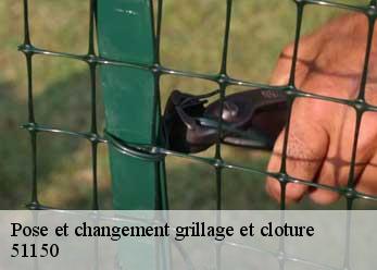 Pose et changement grillage et cloture 51150